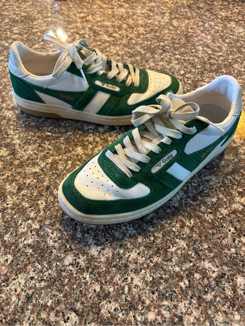 Gola Womens Green and White Low-Top Sneakers Size 7 - Picture 2 of 10